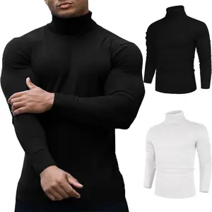 Winter Men's Long Sleeve Turtleneck Tank Top,Men High Neck Jumper,Men Basic Designed Undershirt,Men Thermal Pullover Sweater Men Underwear & Thermal Underwear