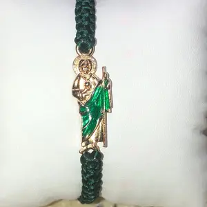 Pulseras macramé- San Juditas Tadeo para Caballero