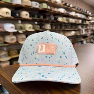 Pebble Print Rope Hat