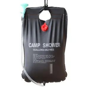 Solar Powered Camping Shower Bag Portable Foldable Water Heater Rechargeable Outdoor Shower for Camping Hiking Traveling Shower System for Backpacking
