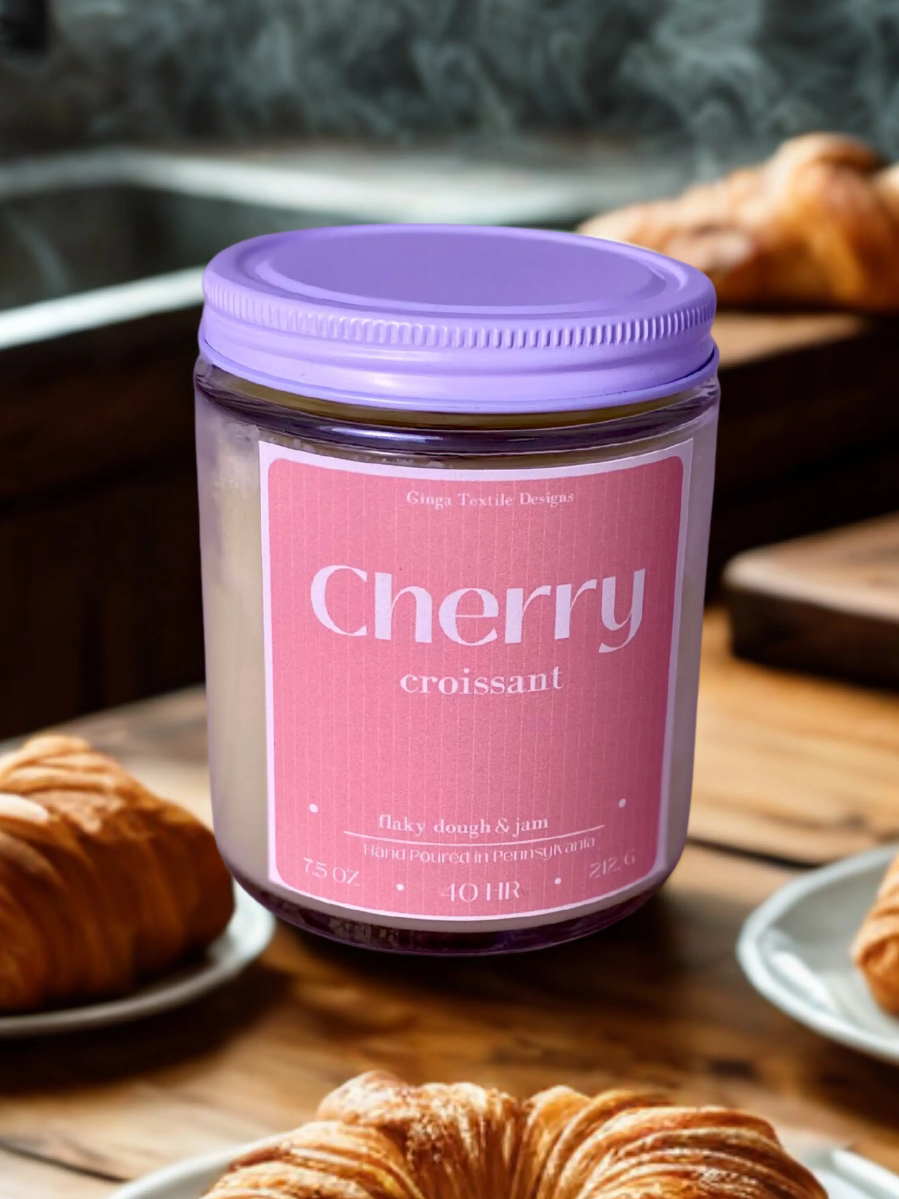 Cherry Croissant candle