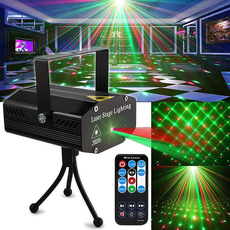 USB Powered Party Light, RGB Color Changing LED Stage Light with Remote Control, Sound Control Strobe Light for Party Home Show Bar Club Birthday KTV DJ Bar Karaoke