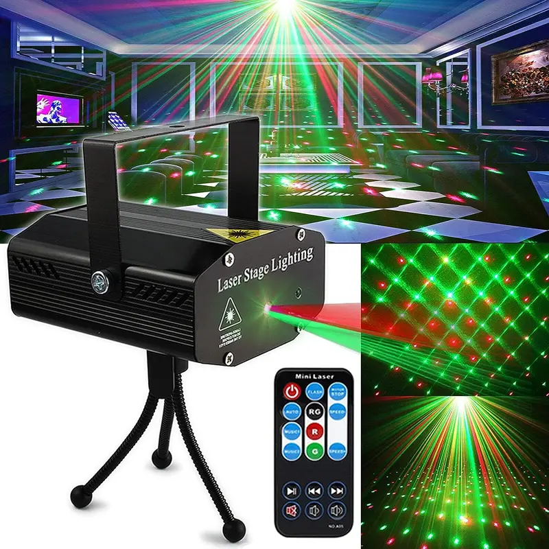 USB Powered Party Light, RGB Color Changing LED Stage Light with Remote Control, Sound Control Strobe Light for Party Home Show Bar Club Birthday KTV DJ Bar Karaoke