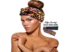 Satin Hair Wrap – African Print Edge Protection Headband, Hair bow, Hair accessories, Edge Control, Edge Control Natural