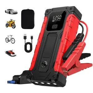 12V Smart Portable Car Battery Jump Starter‌, supporting USB charging/discharging, LED emergency light, and stable power supply, with ‌2500A peak current wireless jump start‌, a multifunctional portable jump starter for vehicle emergency rescue.