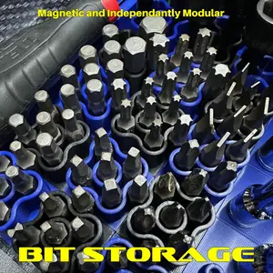 Hex Bit Blok (10 Pack) By Toolblok Modular Magnetic Tool Organizer