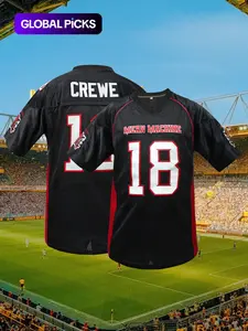 Men's #18 Paul Crewe Mean Machine The Longest Yard Movie American Football Classic Throwback Jersey Stitched