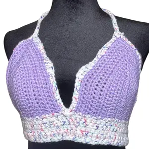 Crochet bra halter top Womenswear Sleeveless