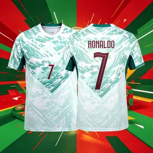 2026 Portugal National Home Away 7# Cristiano Ronaldo Short And Long Sleeve Soccer Jersey Fans Version Breathable
