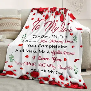 Gifts for Her Wife Girlfriend - to My Love Blanket - Anniversary Romantic Gift for Women - I Love You Gifts for Her - Wife Girlfriend Birthday Gift Ideas - Christmas & Valentines Day
