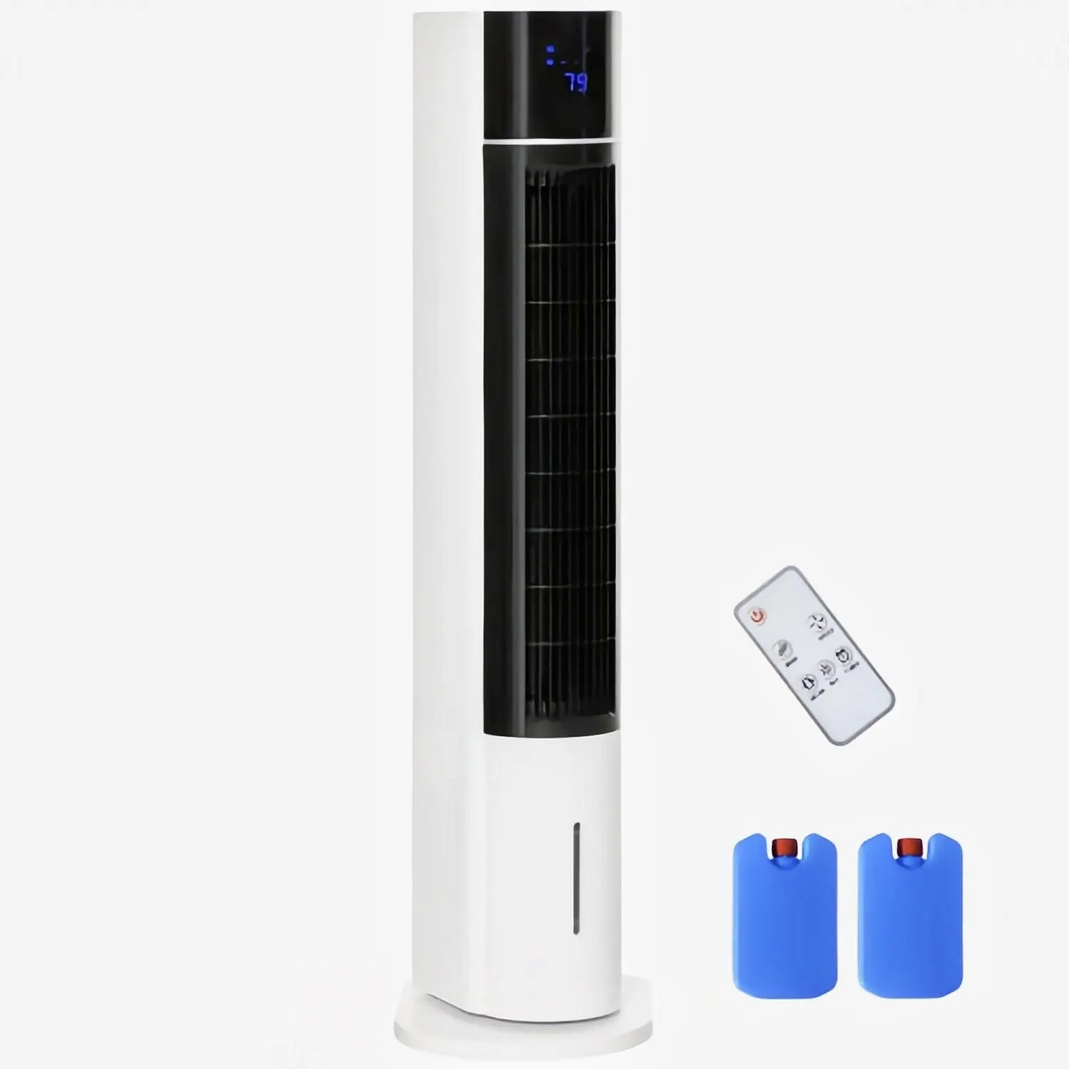 42" Oscillating Evaporative Air Cooler for Home Office with Timer, 3-In-1 Ice Cooling Tower Fan Humidifier with 3 Modes, 3 Speeds, LED Display and Remote Control