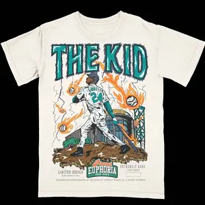 Ken Griffey Jr Planet Euphoria Shirt Vintage 90s Baseball Graphic Tee for Men Women Fans Y2k Streetwear