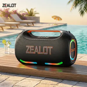 330W Maximum power [ZEALOTs] ZE41 Loud Bluetooth Speaker – Huge Bass, 48000mAh Battery, TWS Pairing, Party Anywhere