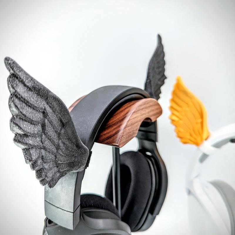 BeamTeam3D Angel Wings Attachment - Costume Accessories - Set of 2 and Straps - Plant Based Plastic