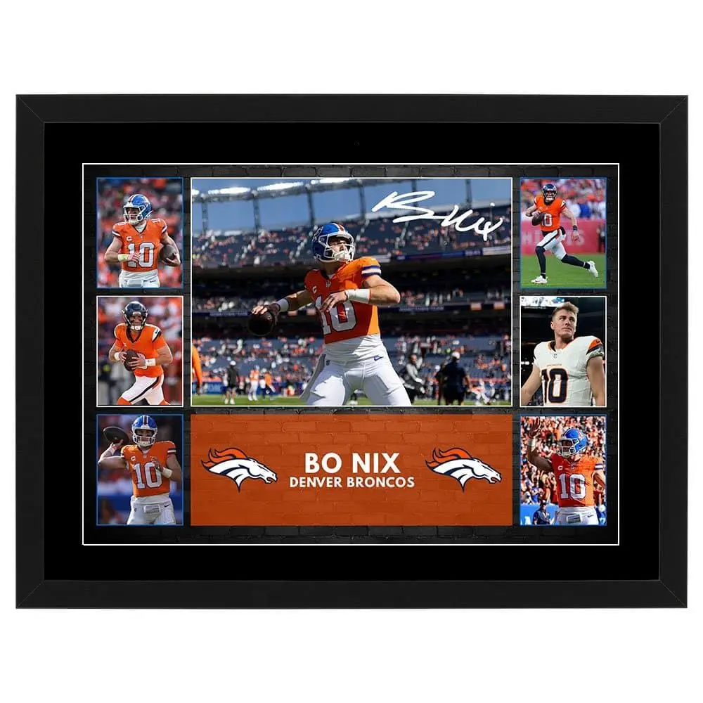 Bo Nix Denver Broncos Poster, Fan Gift ( Unframed - Print Only )
