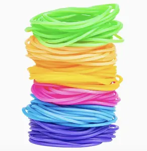24pcs Jelly Bracelets 7.5" Stretch Fashion Bands Versatile Stylish Easy to Wear Pack of 24 for Everyday Wear
