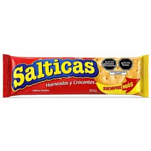 Salticas galletas saladitas y crocantes 63g snack