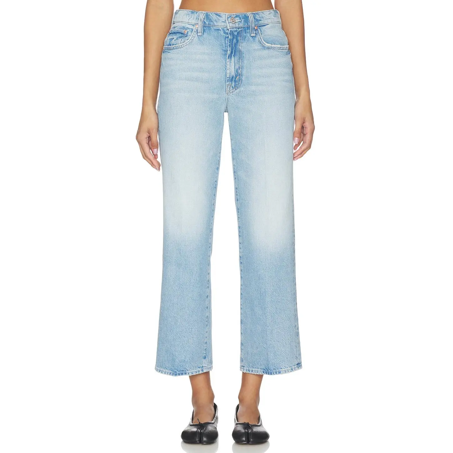 MOTHER The Rambler Zip Flood Jeans in Reelin' In The Fun