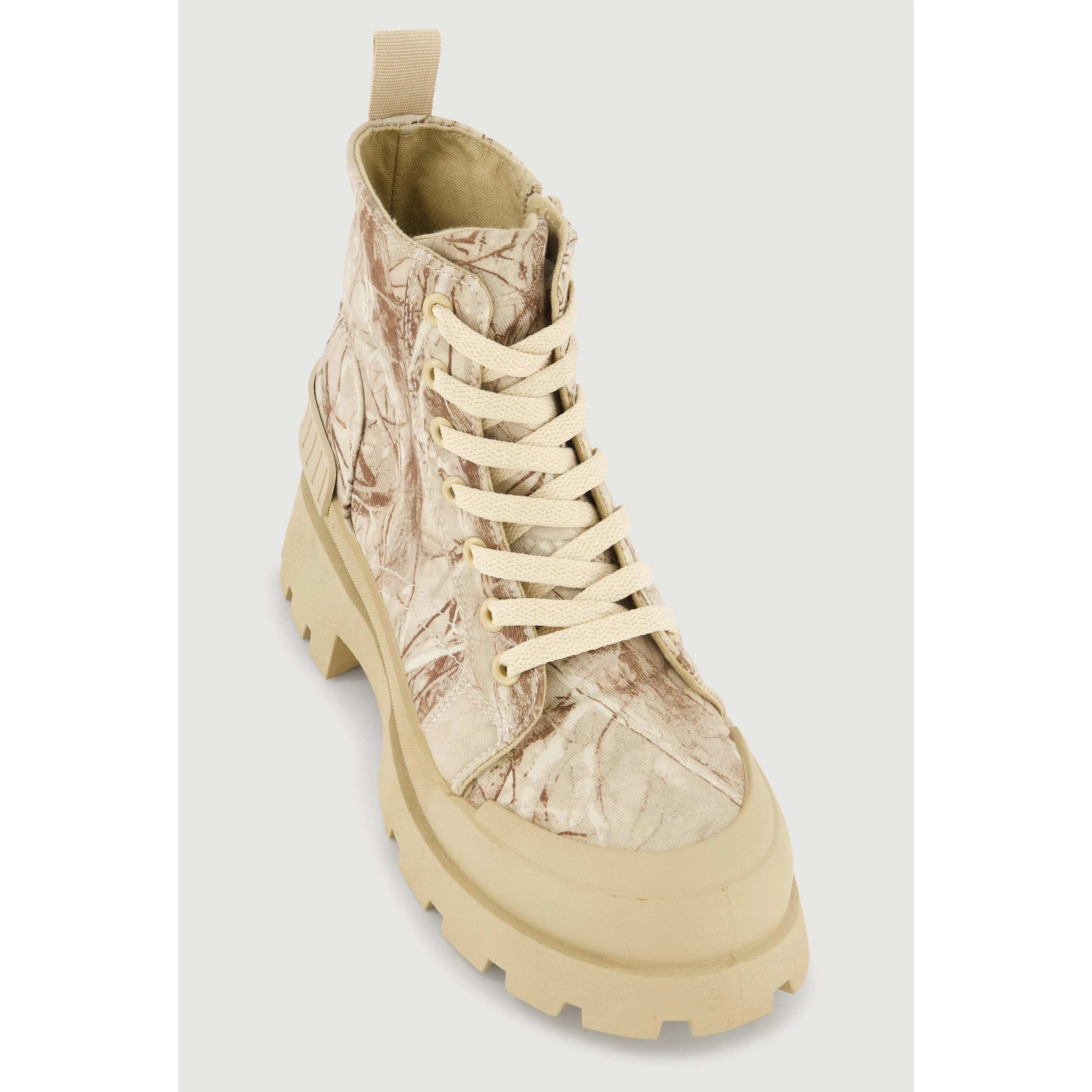 Lace Up Chunky Platform Combat Boots