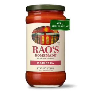 Rao's Homemade Marinara Sauce, 15.5 oz, Tomato Sauce, All Purpose, Keto Friendly Pasta Sauce, Premium Quality, Tomatoes from Italy and Olive Oil