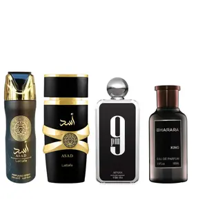 Brarah king + Afnan 9pm+ Asad+ Asad deodorant By lattafa Perfumes - Fragrance Gift Bundle