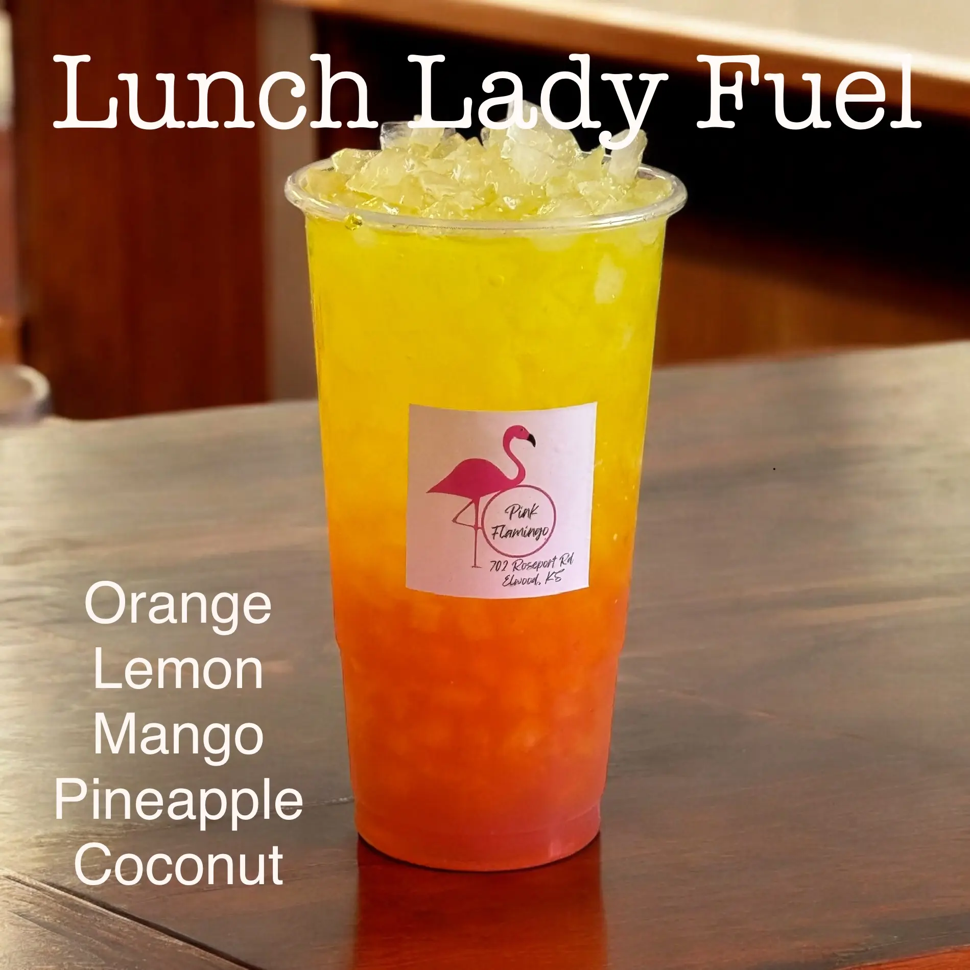Lunch Lady Fuel Loaded Tea - Orange, Lemon, Mango, Pineapple & Coconut flavors -  298mg of Caffeine, 4 Calories, ZERO SUGAR