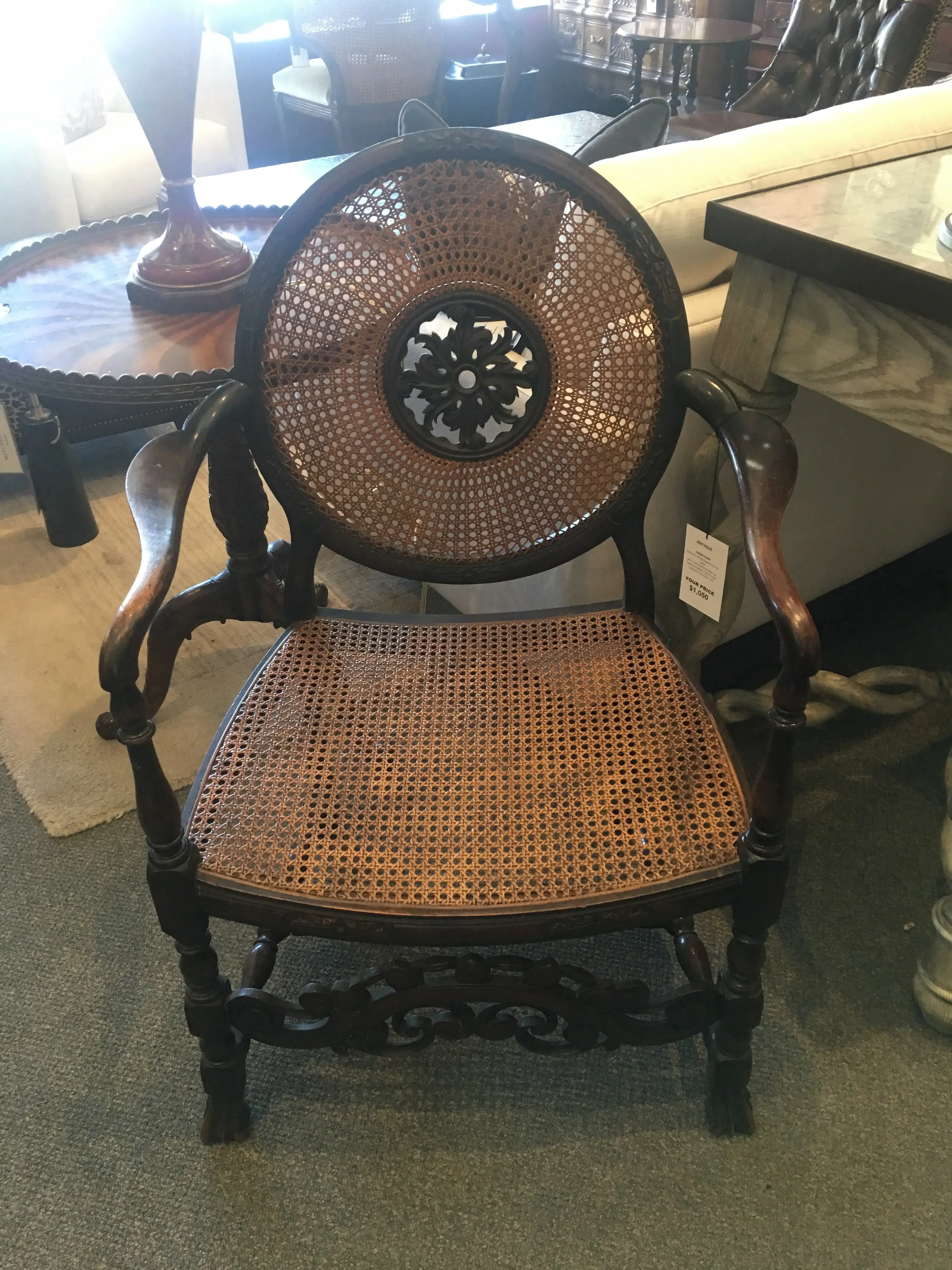 Cane Back Chair
