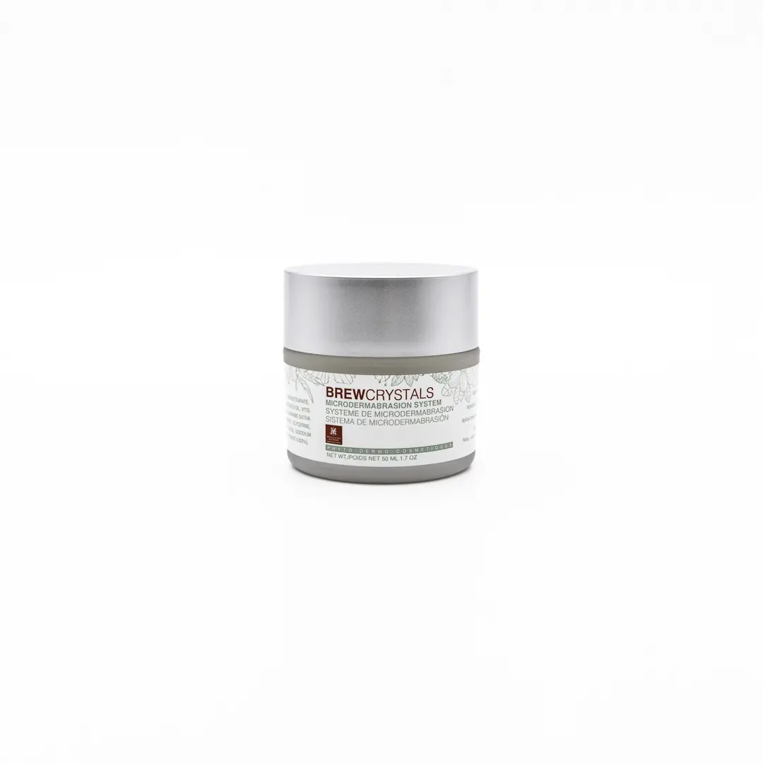 Brew Crystals Microdermabrasion Polish – Spa-grade exfoliation at home! Buffs away dullness, smooths wrinkles & acne scars  Hydrates with shea + oils for glowing, radiant skin
