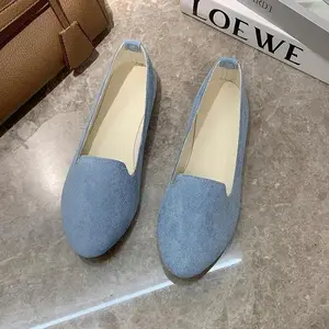 Flats for Women Pointed Toe-Comfortable Business Casual Work Shoes, Dressy Suede Slip On with Memory Foam for Office, Teacher & Standing All Day