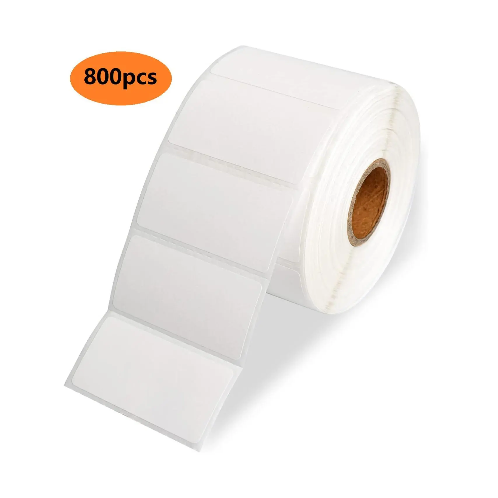 800pcs/roll Thermal Label Sticker, Thermal Printing Labels, Labels For Printers, Self Adhesive Sticky Label For Barcodes, Address, Customizable Stickers, Compatible With Rollo, Zebra, And Other Desktop Label Printer
