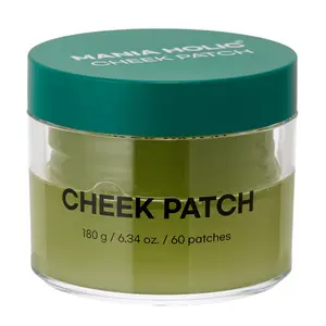 [Mania Holic] Cheek Patch | Hydrogel Toner Pads for Hydrating and Cooling Flushed Skin with Green Tea and CICA (60 count)