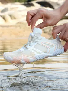 Unisex Lightweight Breathable Quick Drying River Trekking Shoes, Sporty Lace Up Water Shoes for Beach Hiking, Swimming, Drifting, Diving, Outdoor Sneakers, Water Aqua Shoes