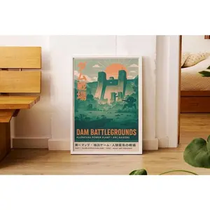 ARC Raiders Poster Dam Battlegrounds Extraction Shooter Gaming Room Decor Raid Artwork