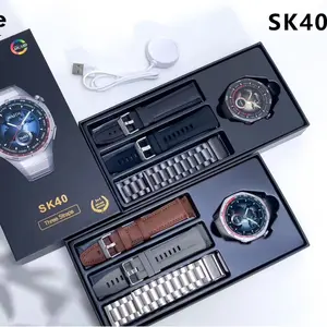 SK40 Smartwatch, a popular cross-border model, features Bluetooth calling, GT5 series, heart rate monitoring, NFC, music, and sports functions