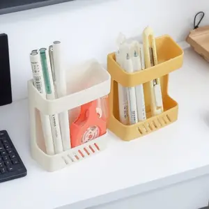 No-Hole Wall Mount Organizer, Multi-Function Phone Stand, AC Remote Holder, Detachable Anti-Slip Wall Safe, Home Office Storage Shelf, Dust-Proof Wall Box with Adhesive