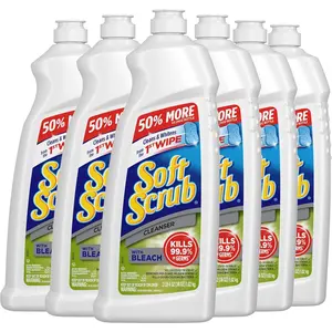 Soft Scrub Antibacterial Cleaner with Bleach Surface Cleanser, 36 Ounce (Pack of 6)