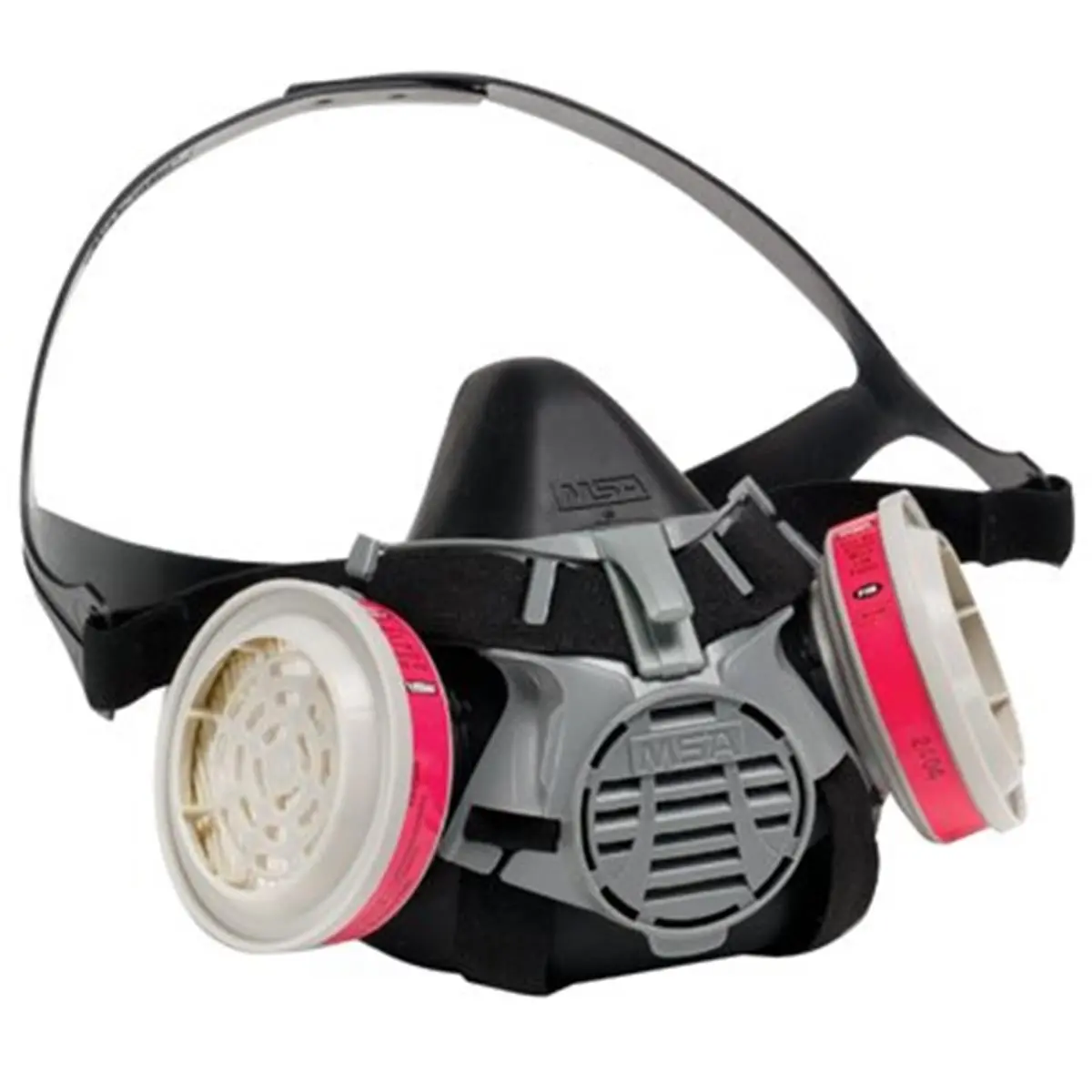 212 MAIN MSA 454-10102184 Advantage 420 Large Safety Work Respirator Mask Facepiece Head Assembly - Yoke with Lever, Elastic Straps, Buckle Set, Inhalation Valves