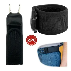 2 PCS velcro vibes belt health Tactical Metal Hook ElasticBelt (Unisex) - Patented No - Buckle Invisible Design | SoftAdjustable Side TikTokShopBlackFriday