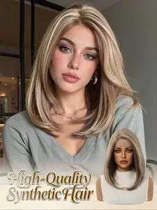 13x5x1 HD Lace Front Wig 10 Inch Short Bob Synthetic Heat Resistant Hair Natural Looking Comfortable Daily Wear for Women Natural Looking Wigs