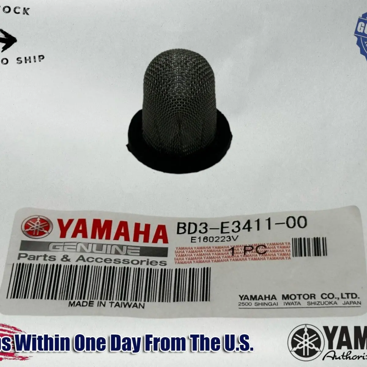 Yamaha OEM Oil Filter BD3-E3411-00-00 14-20MT-07 MT-09 15-20YZF-R3 YZF-R1