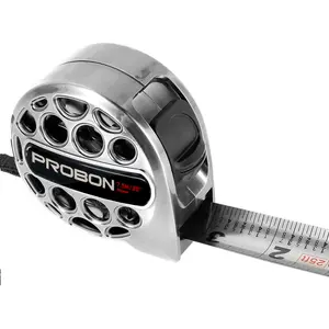 25 Feet Stainless Steel Durable Tape Measure, Dual Sided Scale Retractable Waterproof Ruler with Fraction Marking, Industrial Woodworking Home Use