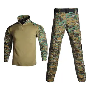 Outdoor Camouflage Frog Suit Training Set Long-Sleeve Breathable and Durable Tactical Training Wear Unisex Fashion Sports Set Athletic Wear Set