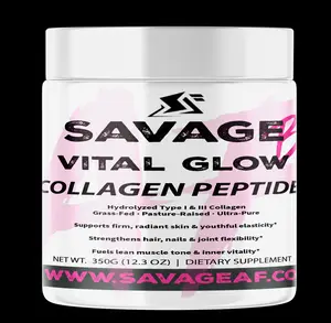Savage Beauty Vital Glow Collagen Peptides | Hair, Skin & Nail Support