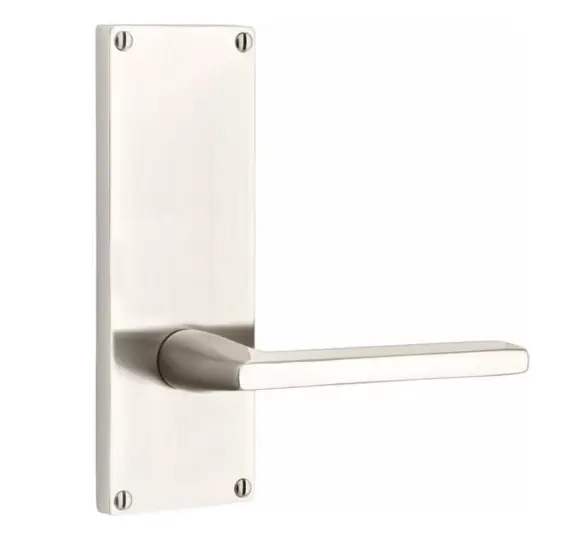 Emtek 8011.TAUS3NL.FAUS26 SELECT Dummy Pair , Sideplate Locksets Modern Non-Keyed 7" , T-Bar Stem , Faceted Handle.LH