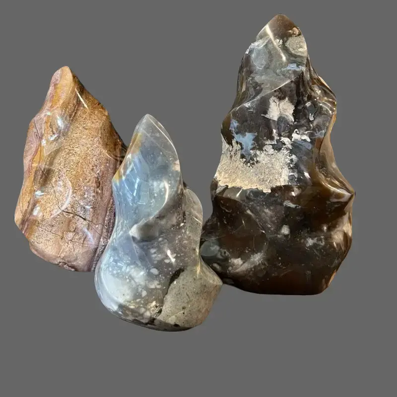 Mystery Crystal Bundle: 5-6 Pieces, Crystal Decor, Natural Stone, Multi-Shape, Heart Natural Crystal Decorations