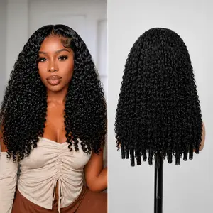 Menglle Hair Kinky Burmese Curly 7X6 Lace Front Wig Pre Cut Wear And Go Glueless Human Hair Wigs Natural Color 200% Density#Summervibes