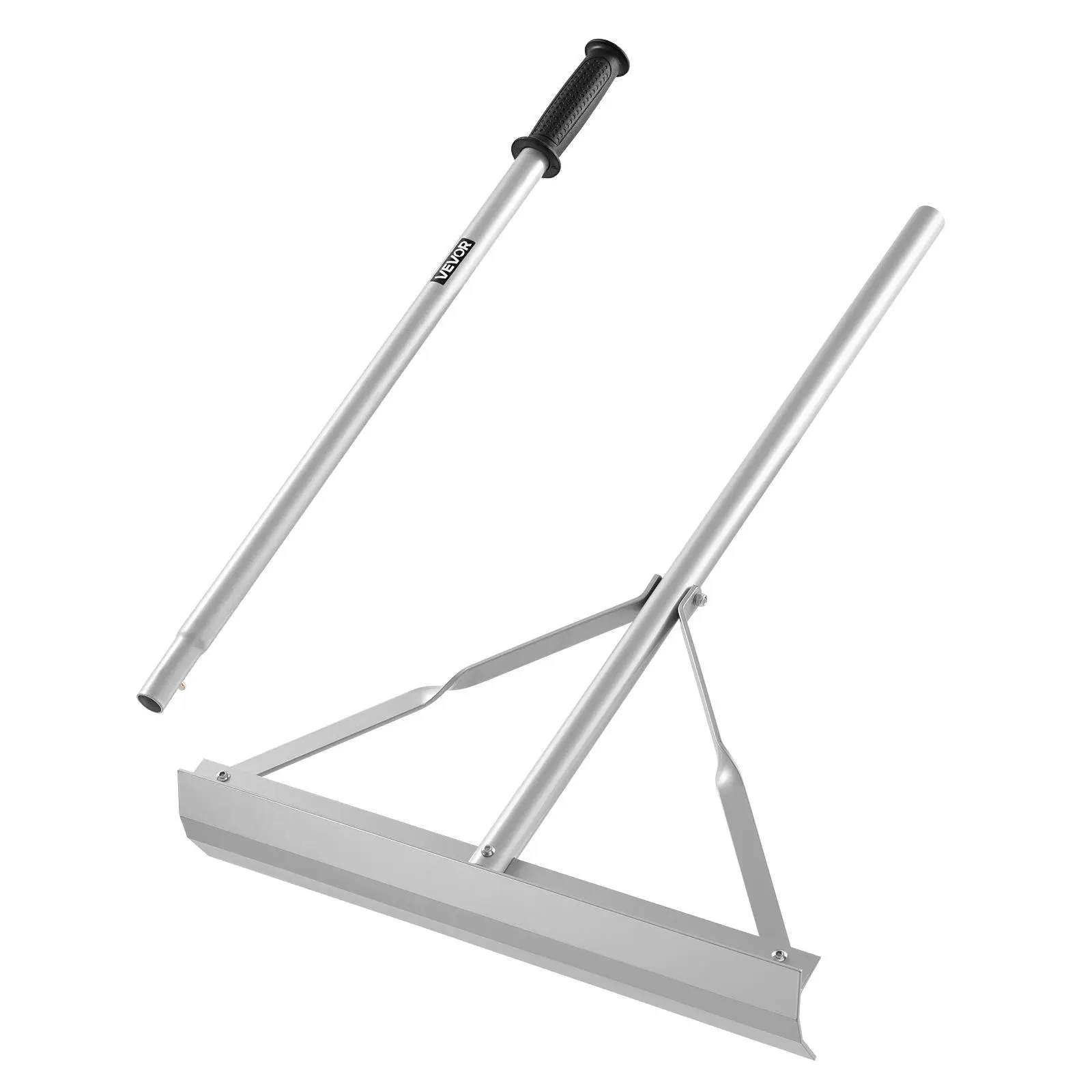 VEVOR Lawn Leveling Rake, 60-in Adjustable Height Handle, 20-in Wide Head Durable Gardening Tool, Heavy-Duty Aluminum Alloy Landscaping Level for Concrete/Sand, Asphalt Paving#BackToSchool
