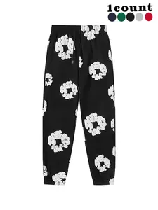 Women's Floral Print Drawstring Waist Sweatpants, Casual Fashion Comfy Warm Jogger Pants, Casual Lounge Pants for Fall & Winter, Women's Trousers for Clothing Daily Wear