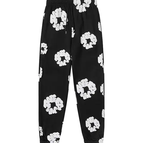 Women's Floral Print Drawstring Waist Sweatpants, Casual Fashion Comfy Warm Jogger Pants, Casual Lounge Pants for Fall & Winter, Casual Chic Trousers, Women's Trousers for Clothing Daily Wear