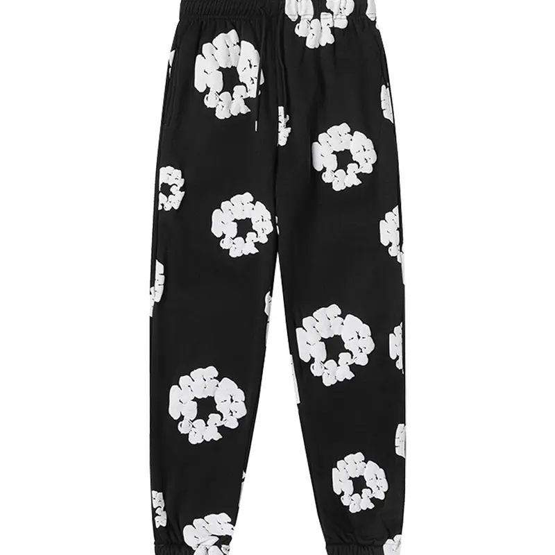 Women's Floral Print Drawstring Waist Sweatpants, Casual Fashion Comfy Warm Jogger Pants, Casual Lounge Pants for Fall & Winter, Casual Chic Trousers, Women's Trousers for Clothing Daily Wear